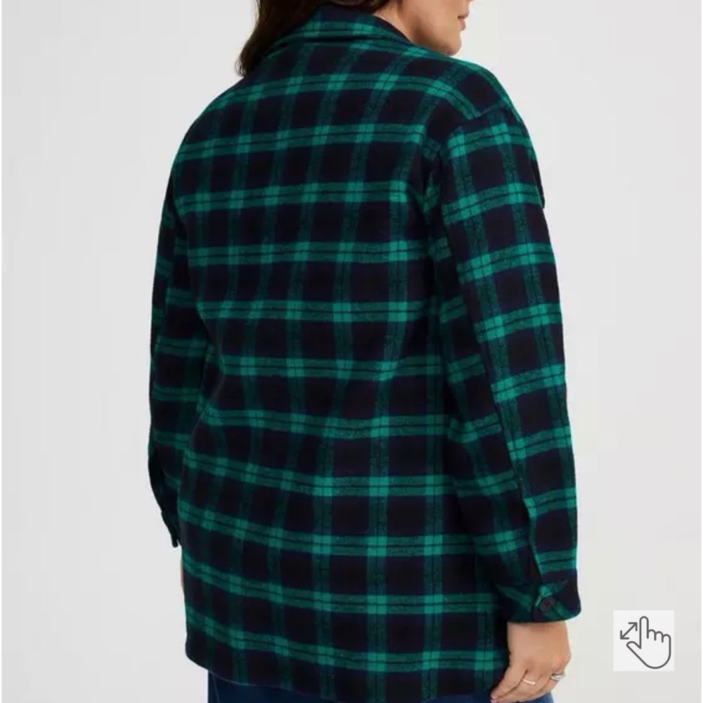 Torrid NWTPlaid Green and Black Women's Jacket - Picture 4 of 4
